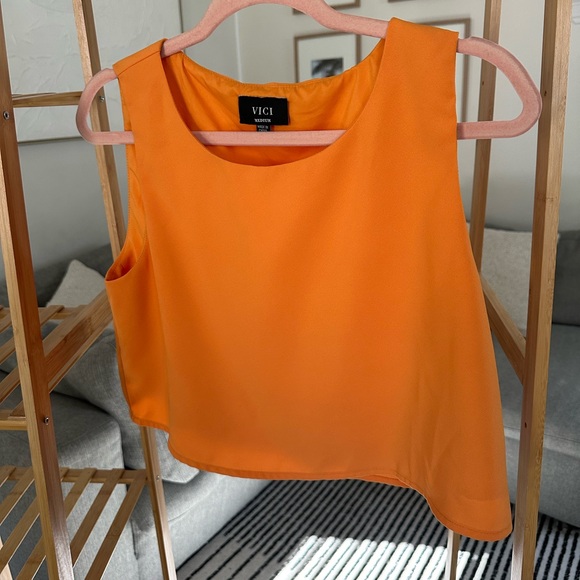 Vici tangerine crop top - Picture 5 of 5